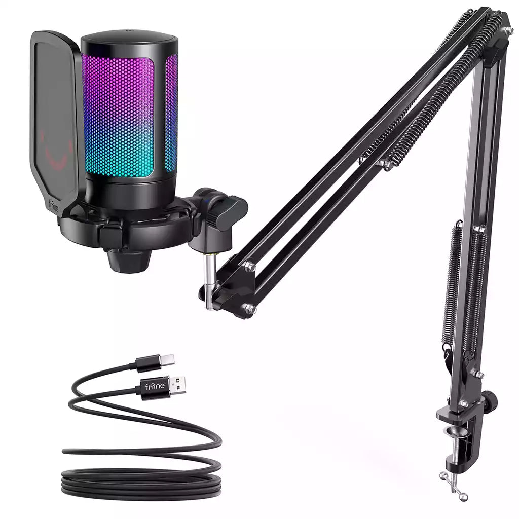 Buy FiFine A6T AmpliGame RGB USB Microphone from Vmart in Pakistan