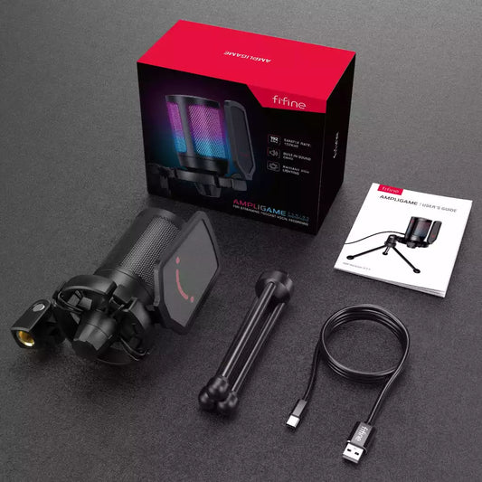 Buy FiFine A6V AmpliGame RGB USB Microphone from Vmart in Pakistan