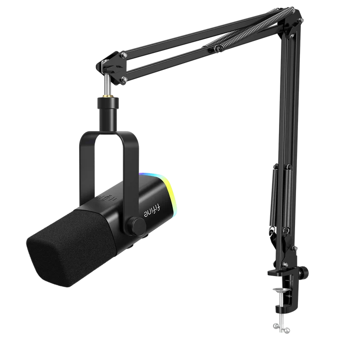 Buy FiFine AmpliGame AM8T USB/XLR Dynamic Microphone Kit with Boom Arm Stand from Vmart in Pakistan