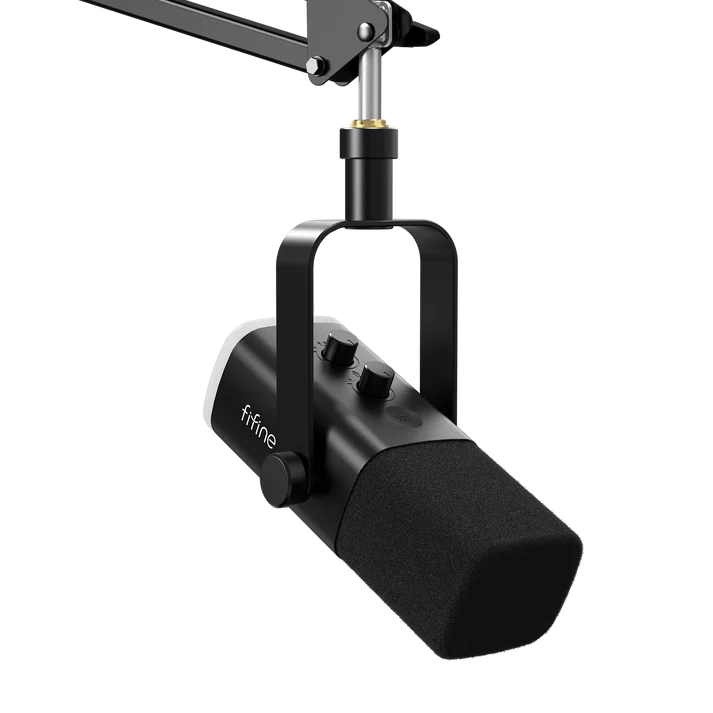 Buy FiFine AmpliGame AM8T USB/XLR Dynamic Microphone Kit with Boom Arm Stand from Vmart in Pakistan