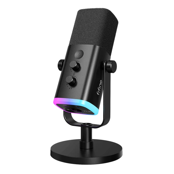 Buy FiFine AmpliGame AM8 USB/XLR Dynamic Microphone with RGB from Vmart in Pakistan