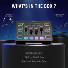 Fifine Ampligame SC3 Gaming USB Mixer