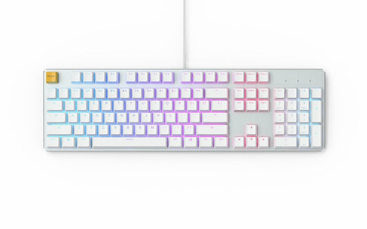 Buy Glorious GMMK White Ice Edition Full Size Gaming Keyboard from Vmart in Pakistan