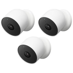 Buy Google Nest Cam Wire Free Indoor/Outdoor Security Camera 3 Pack - White from Vmart in Pakistan
