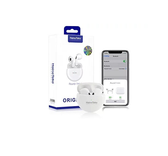 Buy Haino Teko Round 1 Mini Bluetooth Earphone - White from Vmart in Pakistan