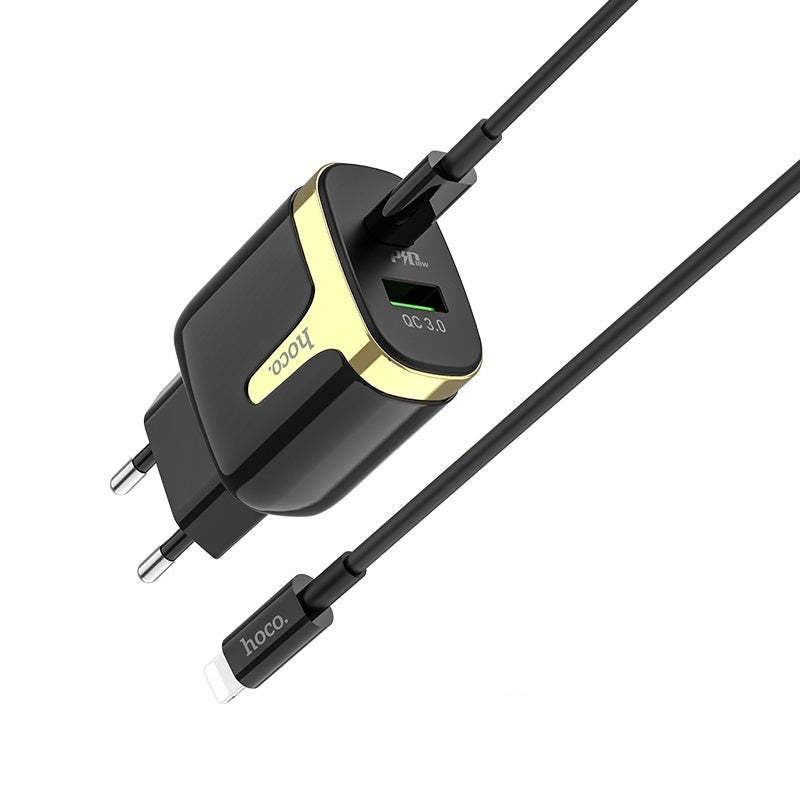 Buy Hoco C79A Zeus Wall Charger PD+QC3.0 EU Plug from Vmart in Pakistan