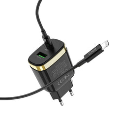 Buy Hoco C79A Zeus Wall Charger PD+QC3.0 EU Plug from Vmart in Pakistan