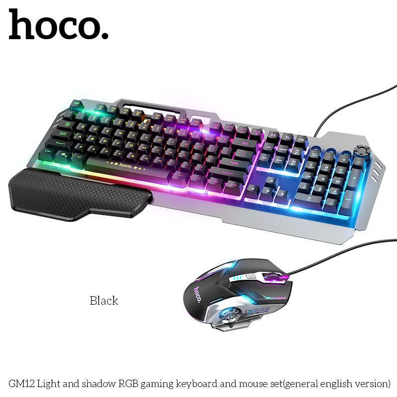 Buy Hoco GM12 Wired Gaming Keyboard Mouse Combo from Vmart in Pakistan