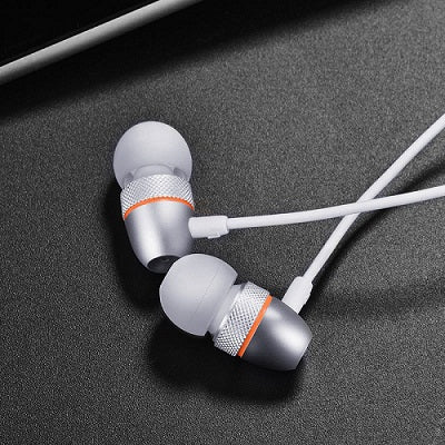Buy Hoco M59 Magnificent Universal Earphones - Silver from Vmart in Pakistan