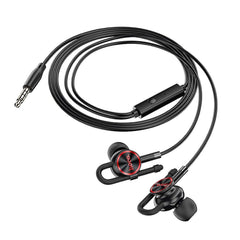 Buy Hoco M84 Perfection Earphones with Microphone 3.5mm - Black from Vmart in Pakistan