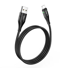 Buy Hoco U93 Shadow USB to Lightning Charging Data Sync Cable - Black from Vmart in Pakistan