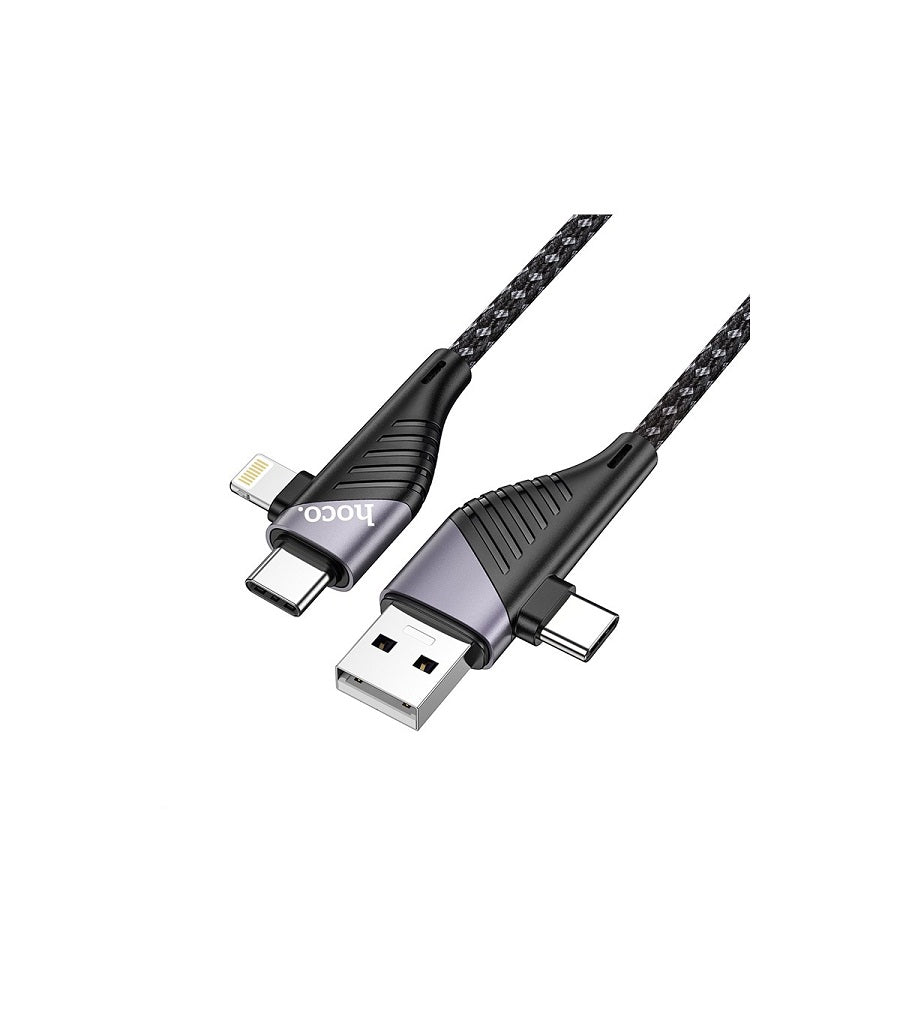 Buy Hoco U95 4 In 1 Multifunction PD Fast Charging Data Cable from Vmart in Pakistan