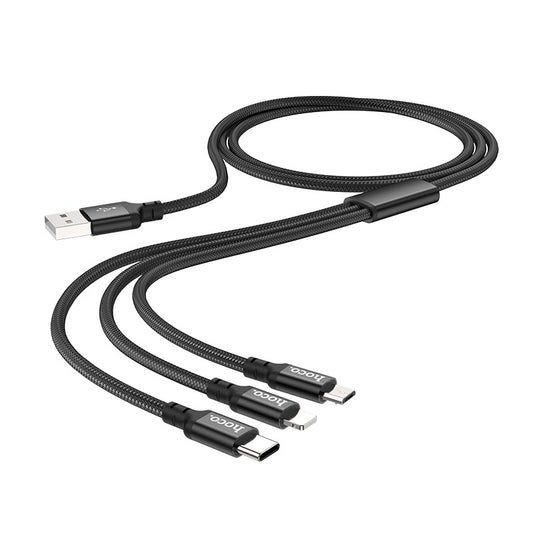 Buy Hoco X14 Times Speed 3-in-1 Charging Cable 1m from Vmart in Pakistan
