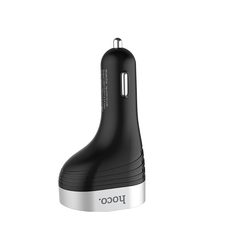Buy Hoco Z29 Regal Digital Display Dual USB Car Charger from Vmart in Pakistan