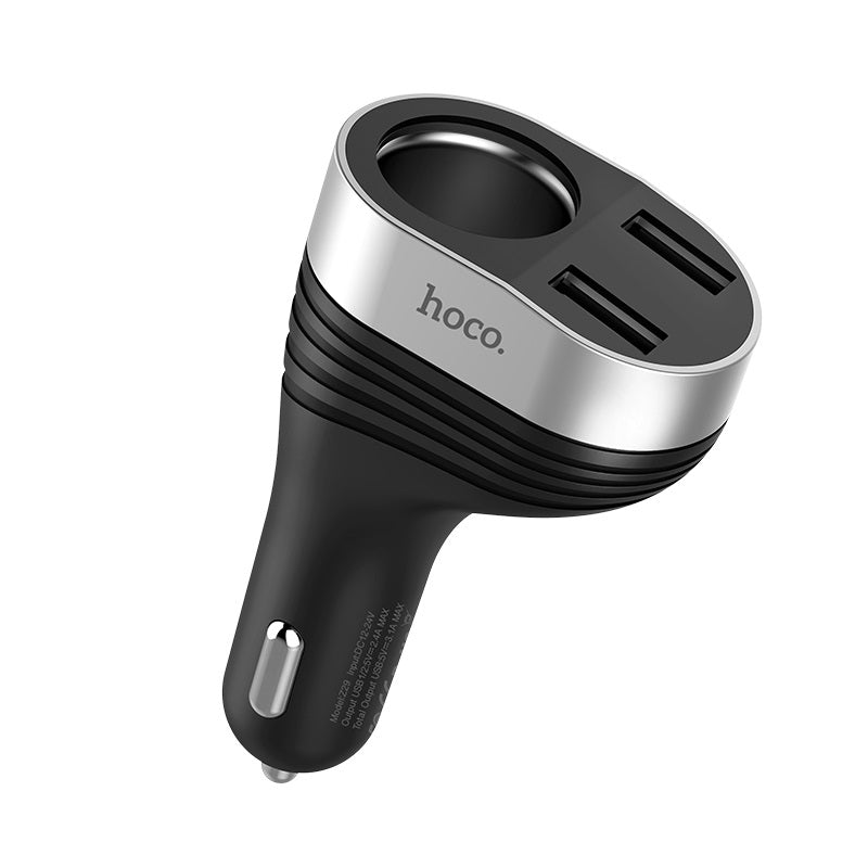 Buy Hoco Z29 Regal Digital Display Dual USB Car Charger from Vmart in Pakistan