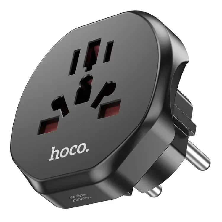 Buy Hoco AC6 Universal Conversion Plug EU Black from Vmart in Pakistan