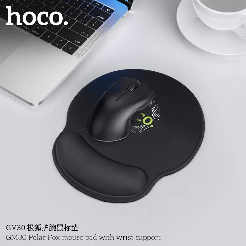 Buy Hoco GM30 Polar Fox Mouse Pad with Wrist Support Black from Vmart in Pakistan
