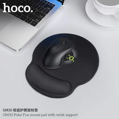 Buy Hoco GM30 Polar Fox Mouse Pad with Wrist Support Black from Vmart in Pakistan