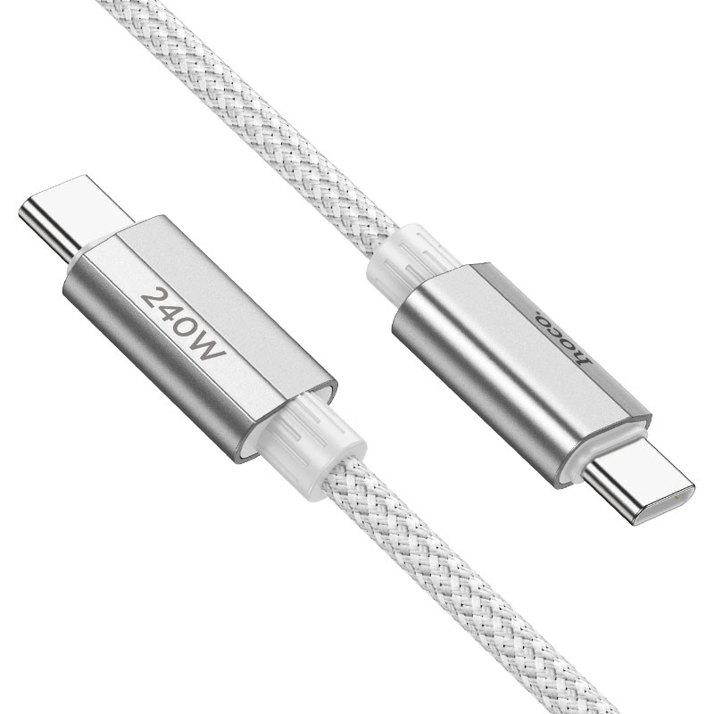 Buy Hoco U134 Primero Type-C to Type-C PD 240W Fast Charge Cable 1.8m Gray from Vmart in Pakistan
