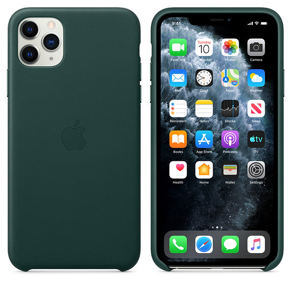 Buy Apple iPhone 11 Pro Max Leather Case - Forest Green from Vmart in Pakistan