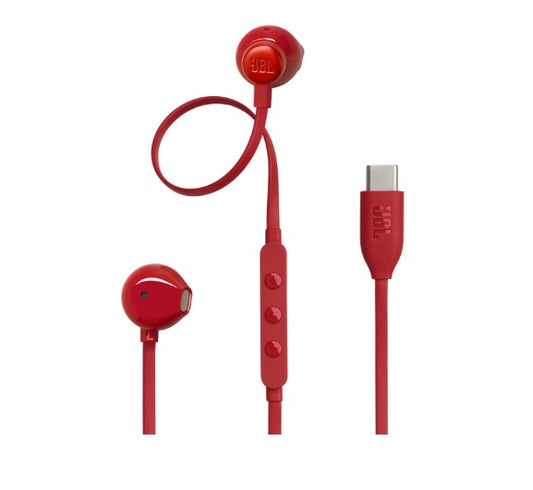 Buy JBL Tune 305C USB Wired Hi-Res Earbud Headphones Red from Vmart in Pakistan
