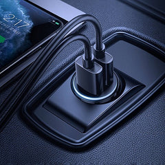 Buy Joyroom C-A06 3.1A Mini Dual-Port Fast Charging Smart Car Charger - White from Vmart in Pakistan