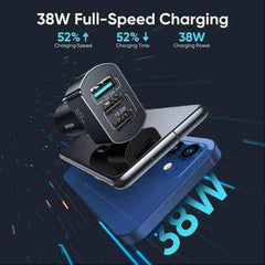 Buy Joyroom C-A19 38W 3 USB Ports Fast Charging Aluminum Alloy Car Charger from Vmart in Pakistan