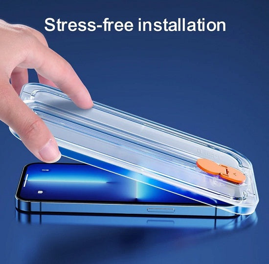 Buy Joyroom HD Tempered Glass Screen Protector with Tray for iPhone 12 Pro Max - 2 Pack from Vmart in Pakistan