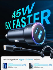Buy Joyroom JR-CL08 3-in-1 Wired Car Charger (Lightning) from Vmart in Pakistan
