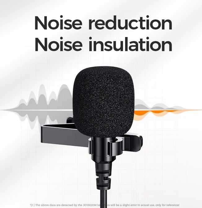 Buy Joyroom JR-LM1 Mini Professional Lavalier Lapel Microphone for Phone 2m from Vmart in Pakistan