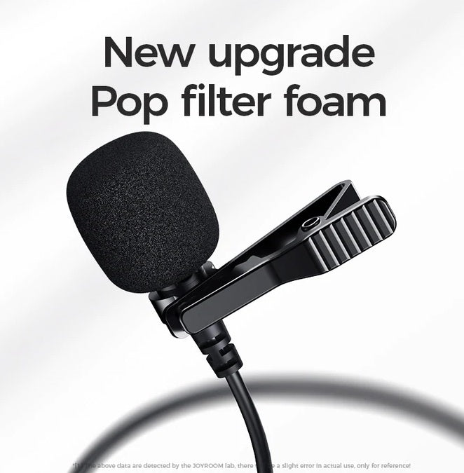 Buy Joyroom JR-LM1 Mini Professional Lavalier Lapel Microphone for Phone 2m from Vmart in Pakistan