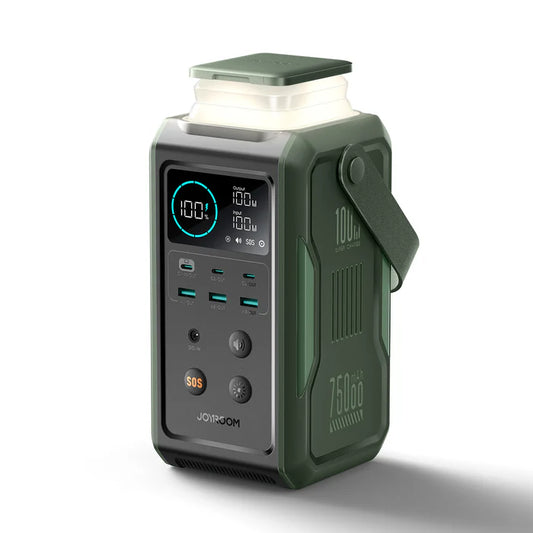 Buy Joyroom JR-PBF10 100W Power Bank With Retractable Light 75000mAh Olive Green from Vmart in Pakistan