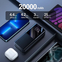 Buy Joyroom JR-QP192 Power Bank with Large Digital Display 20000mAh/22.5W from Vmart in Pakistan