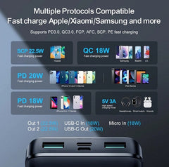 Buy Joyroom JR-QP192 Power Bank with Large Digital Display 20000mAh/22.5W from Vmart in Pakistan