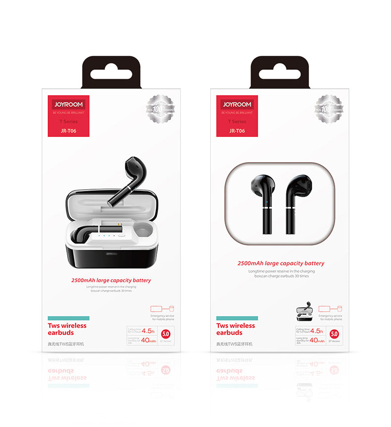 Buy Joyroom JR-T06 Binaural TWS Bluetooth Earphone - Black from Vmart in Pakistan