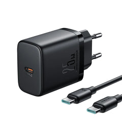 Buy Joyroom JR-TCF11 25W Fast Charger EU With C to C Cable 1m from Vmart in Pakistan