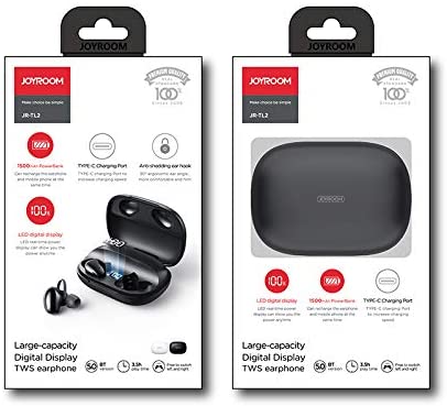 Buy Joyroom JR-TL2 Large Capacity Digital Display TWS Wireless Earphone from Vmart in Pakistan