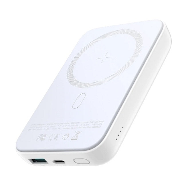 Buy Joyroom JR-W020 20W Mini Magnetic Wireless Power Bank 10000mAh - White from Vmart in Pakistan