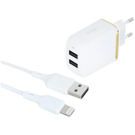 Buy Joyroom L-2A12Z 2 Port Wall Charger With Iphone from Vmart in Pakistan