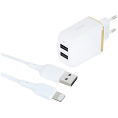 Buy Joyroom L-2A12Z 2 Port Wall Charger With Iphone from Vmart in Pakistan