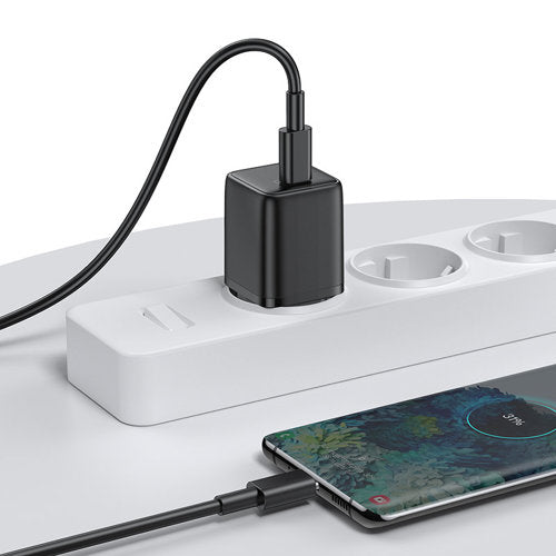 Buy Joyroom L-P251 Mini Fast USB Type C PD Charger 25W EU Plug - Black from Vmart in Pakistan