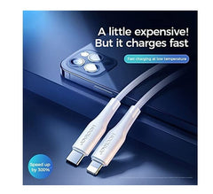 Buy Joyroom S-1224M3 Type-C to Lightning Fast Charging Data Cable 1.2m - White from Vmart in Pakistan
