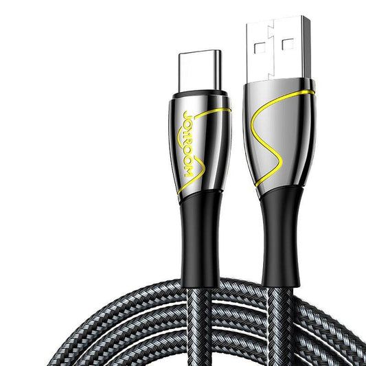 Buy Joyroom S-1230K6 Mermaid Series USB Type C Cable 3A 1.2m Black from Vmart in Pakistan