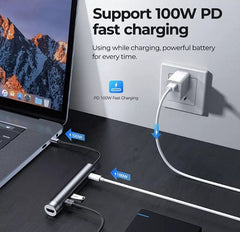 Buy Joyroom S-H112 7 in 1 USB C Hub Adapter Docking Station from Vmart in Pakistan