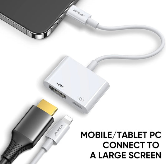 Buy Joyroom S-H141 Lightning to HDMI Adapter - White from Vmart in Pakistan