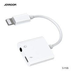 Buy Joyroom S-Y105 Lightning to 3.5mm+Lightning Adapter Support Calling from Vmart in Pakistan
