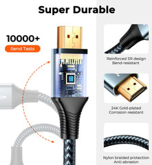 Buy Joyroom SY-20H1 HDMI To HDMI Cable (4K@60Hz) 2m from Vmart in Pakistan