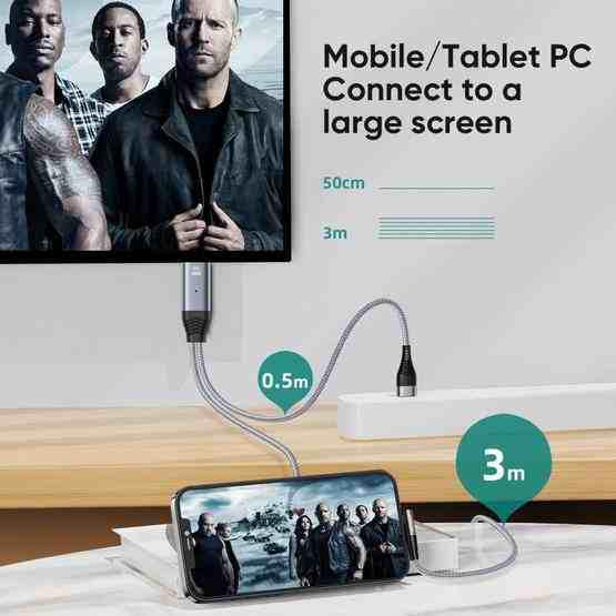 Buy Joyroom SY-35L1 8 Pin to HDMI 4K Adapter Cable from Vmart in Pakistan