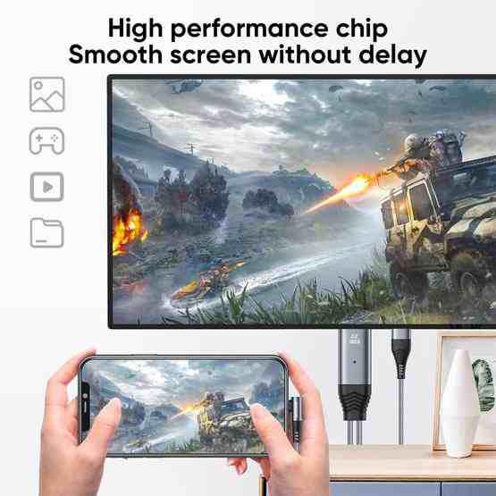 Buy Joyroom SY-35L1 8 Pin to HDMI 4K Adapter Cable from Vmart in Pakistan