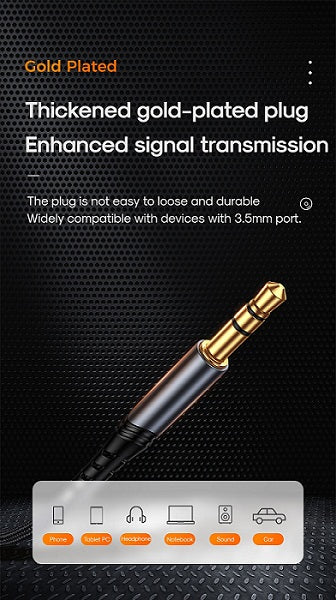 Buy Joyroom SY-A03 Type-C To 3.5mm Hi-fi Audio Cable – Black from Vmart in Pakistan